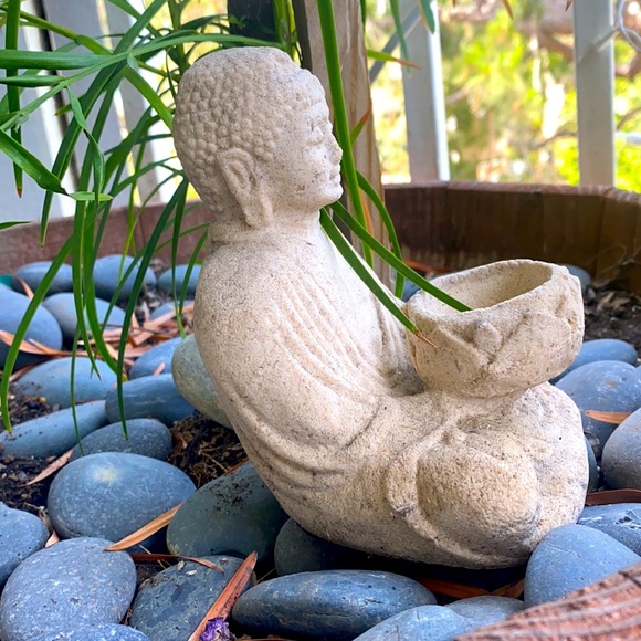 Accents Natural Stone Buddha Candle Holder Poshmark
